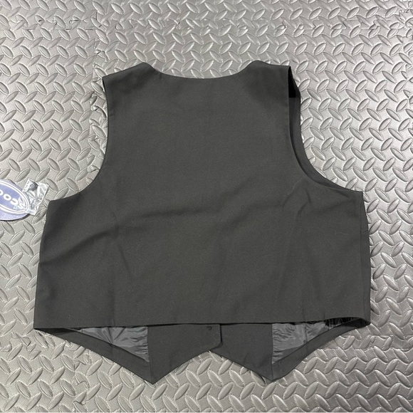 Scoop Black Tailored Vest XL Button Front Waistcoat Top NWT - Picture 9 of 9